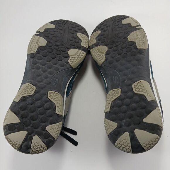 Skechers Larson Men's Suede Classic Fit Shoe. Blue/Gray. Size 7 - Picture 11 of 14